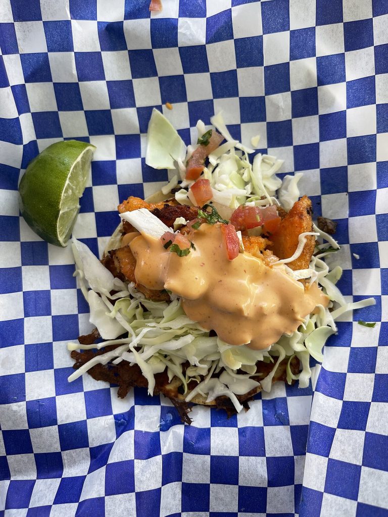 Baked Fish Tacos with Lime Cabbage Slaw