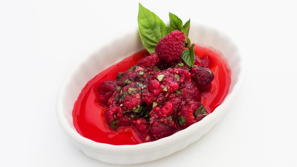 Fresh Raspberry Salsa with Mint and Lime