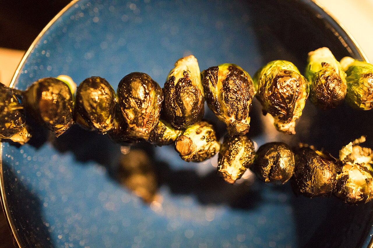 Roasted Brussels Sprouts with Apples and Maple