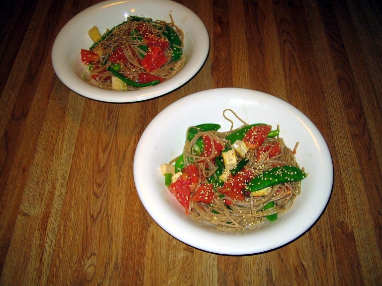 Soba Noodle Salad with Grapefruit and Peanut Dressing